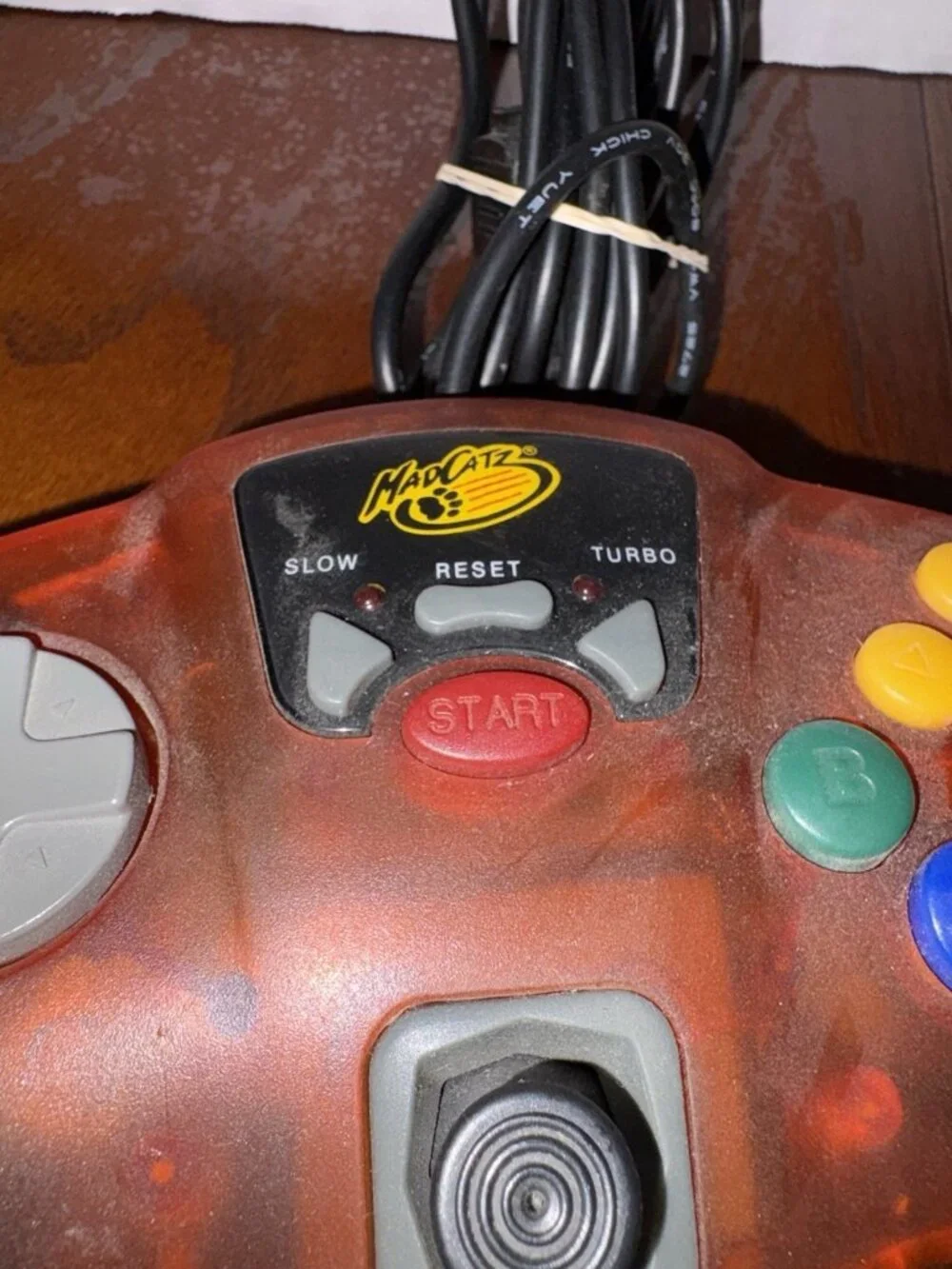N64 Controller MadCatz Translucent Red Gamepad for Nintendo 64 Tested